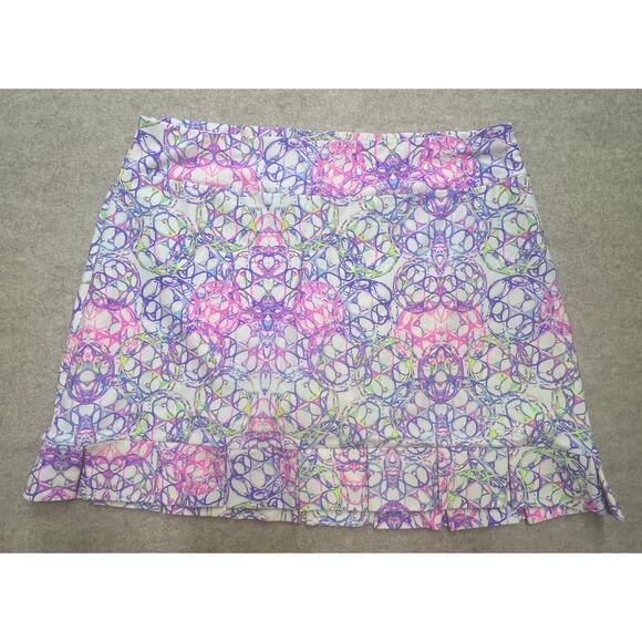 Tzu Tzu Samba Skort XL Bright Print UPF 50 Athletic Tennis Skirt - Picture 1 of 6